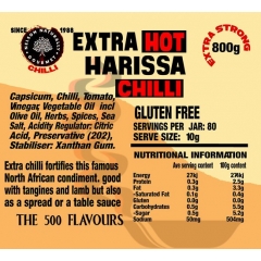 Adventure Kitchen Harissa (Extra Hot). 800gm.